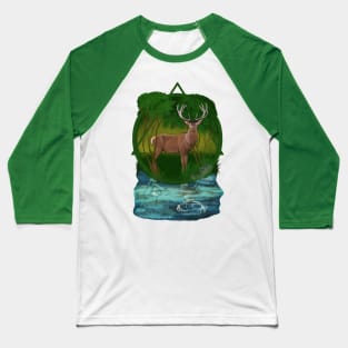 Reindeer in the forest Baseball T-Shirt